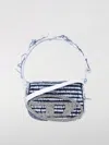 Diesel 1dr Leather Shoulder Bag In Denim