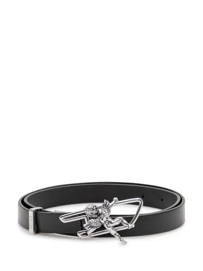 Diesel Mini Belt With Angel Design In Black