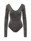 Diesel Mini Bodysuit In Nero