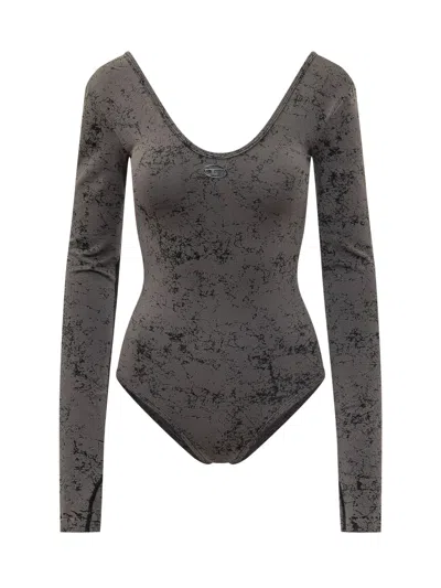 Diesel Mini Bodysuit In Nero