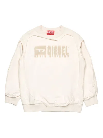 Diesel Cotton Sweatshirt In Gray