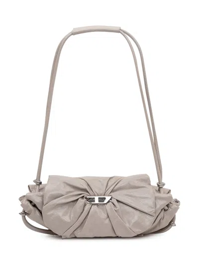 Diesel Mini Clutch Bag With Unique Design In Gray