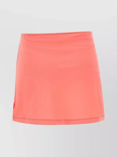 Diesel 'mini Cotton Skirt Elastic Waistband' In Pink