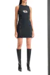 Diesel Mini Denim Dress In Black