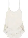 Diesel Mini Denim Dress In White