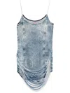 Diesel Women's Denim Print Mini Dress In Blue