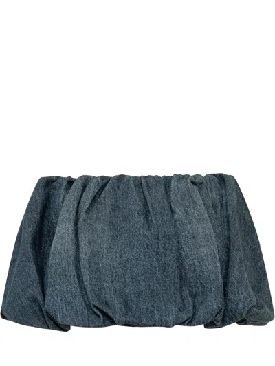 Diesel Mini Denim Skirt In Blue
