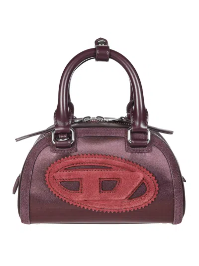 Diesel Mini Dome Shoulder Bag In Burgundy