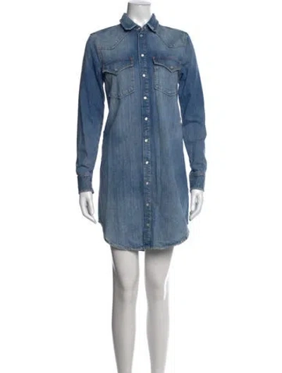 Pre-owned Diesel Mini Dress In Blue