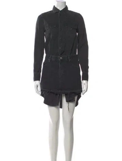 Pre-owned Diesel Mini Dress In Gray