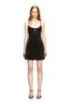 Diesel Mini Dress In Cotton With Oval D Logo In Black