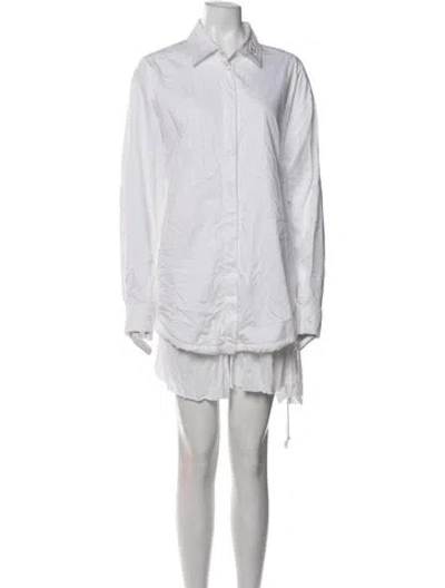 Pre-owned Diesel Mini Dress In White