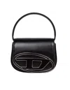 Diesel Mini Leather Handbag In Black