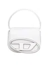 Diesel Women 1dr Leather Shoulder Bag In White
