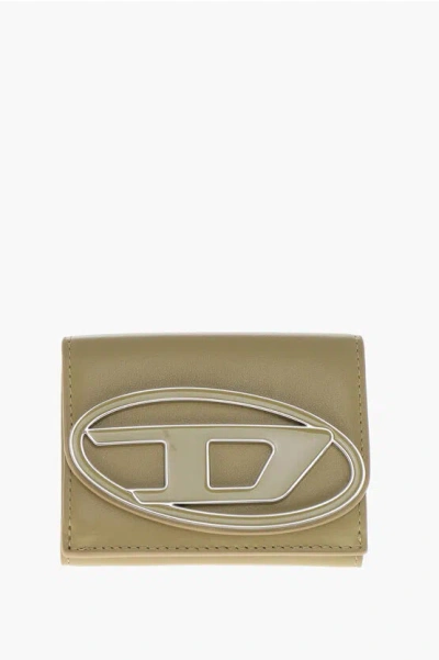 Diesel Mini Leather Wallet With Maxi Monogram