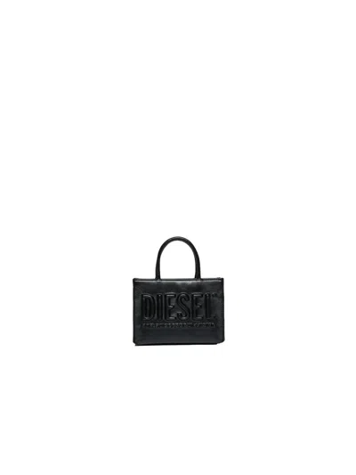 Diesel Mini Logo Crossbody Handbag For Girls In Black