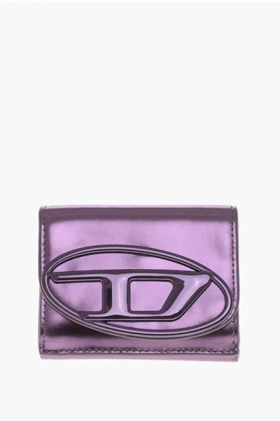 Diesel Mini Metallic Leather Wallet