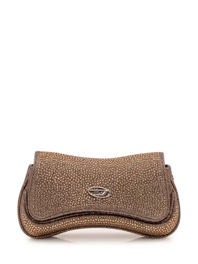 Diesel Mini Shoulder Bag In Brown