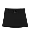 Diesel Black Stretch Twill O-dixy Miniskirt In Black