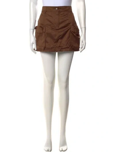 Pre-owned Diesel Mini Skirt In Brown