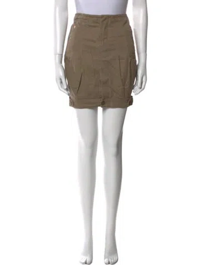 Pre-owned Diesel Mini Skirt In Green