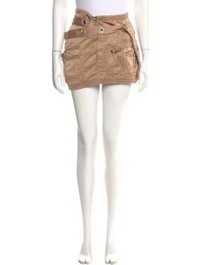 Pre-owned Diesel Mini Skirt W/ Tags In Green