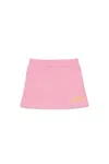 Diesel Mini Skirt With Logo In Pink