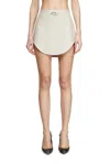 Diesel Mini Skirt With Oval D In Grey