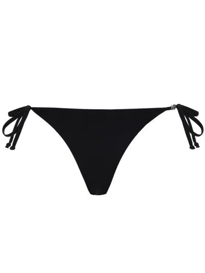 Diesel Mini Slip Bikini With Oval Detail In Black