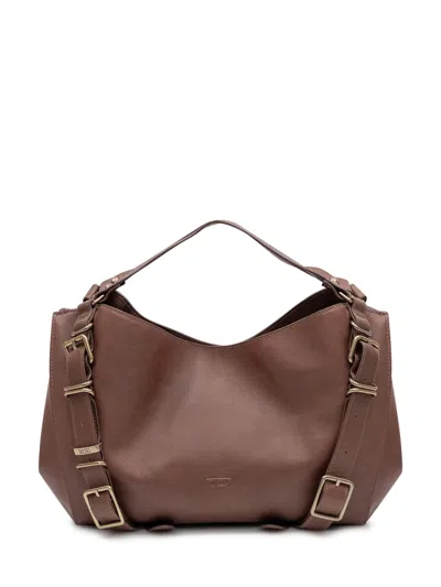Diesel Mini Top Handle Handbag In Marrone