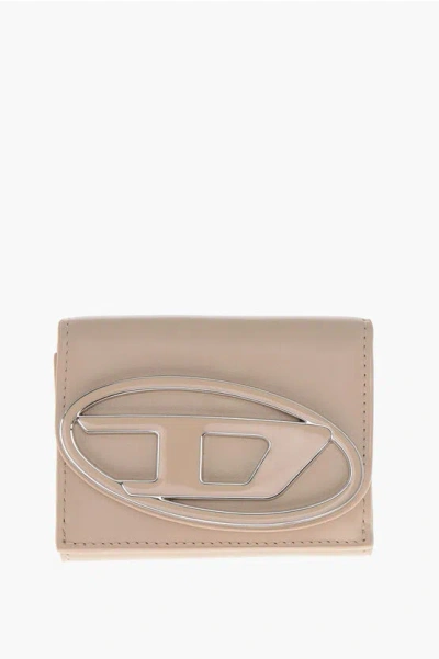 Diesel Mini Vegan Leather Wallet With Maxi Monogram