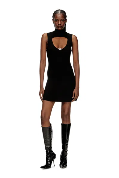 Diesel Women M-oloni-short Mini Dress In Black