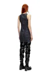 Diesel Minidress In Denim Con Placca Oval D In Tobedefined