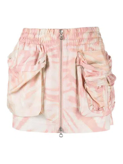 Diesel O-mirty Mini Skirt In Pink
