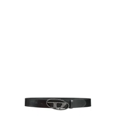 Diesel Minimalist Belt In Black