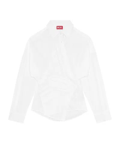 Diesel Minimalist Loosefit Shirt In White