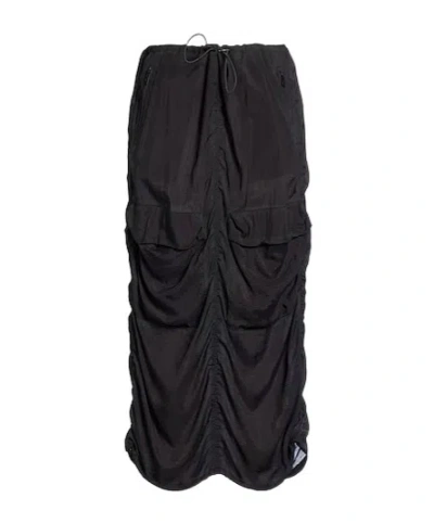 Diesel Minimalist Ruched Skirt In Black