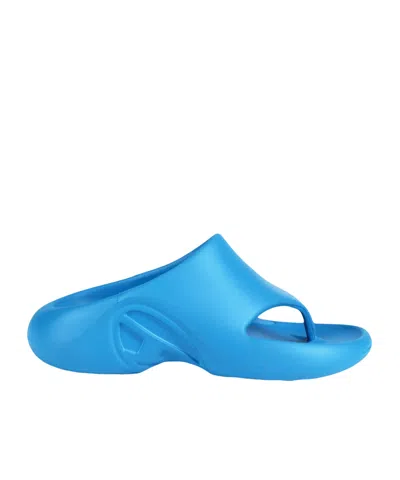 Diesel Minimalist Slippers In Blue