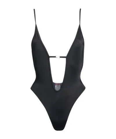 DIESEL MINIMALIST SOLID COLOR SWIMSUIT