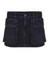 Diesel Skirt With Pockets And Belt Loops In Black