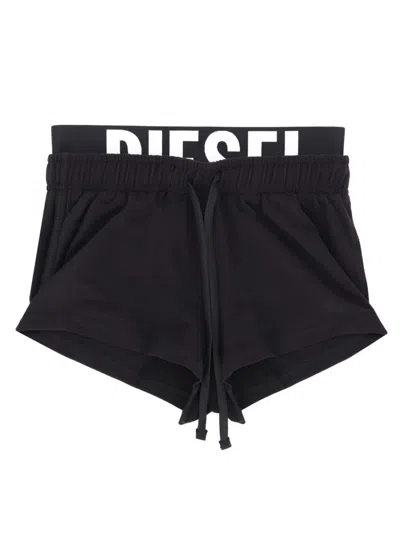 Diesel Miranda-d-pop Shorts In Black