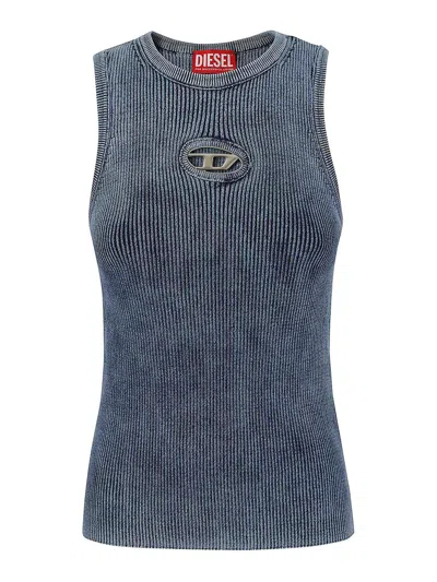 DIESEL MIXED RIBBED TOP