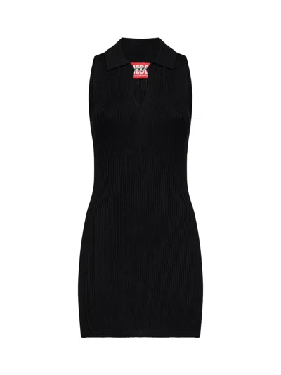 Diesel M-lilma Mini Dress In Black