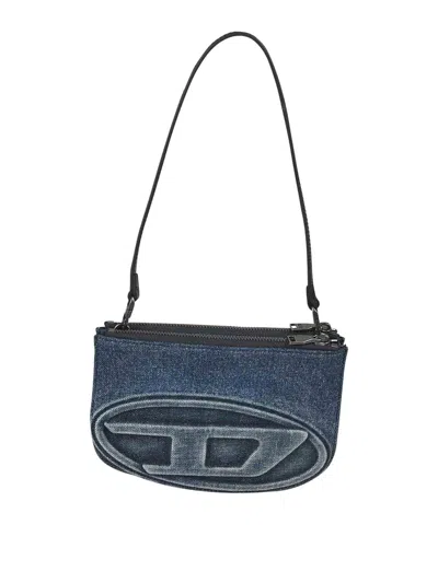 Diesel Technical Fabric Backpack In Blue