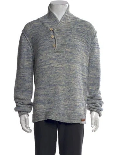 Pre-owned Diesel Mock Neck Long Sleeve Cardigan In Multi