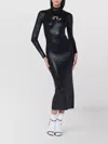 Diesel Black Shiny M-zary Dress Women In Blue