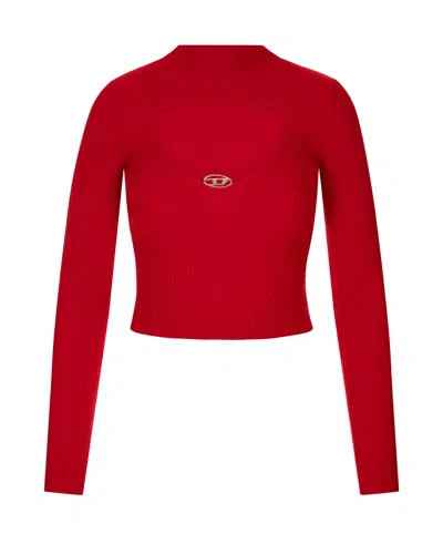 Diesel M-olina Sweater In Red