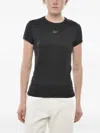 Diesel Monogram-plaque T-shirt In Black