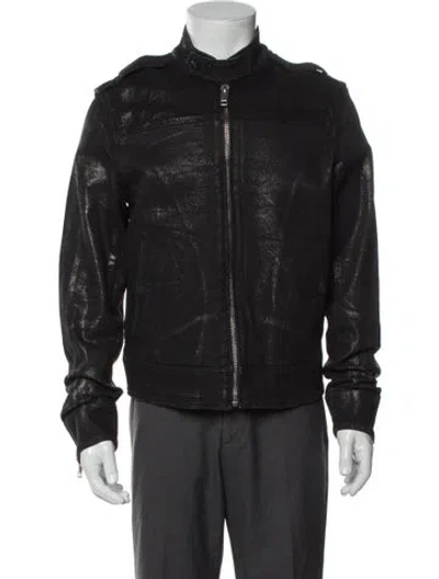 Pre-owned Diesel Moto Jacket In Black