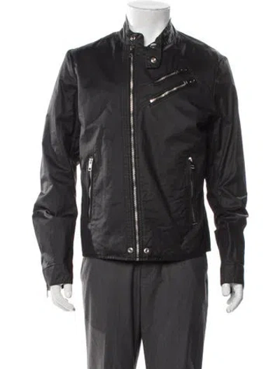 Pre-owned Diesel Moto Jacket In Gray